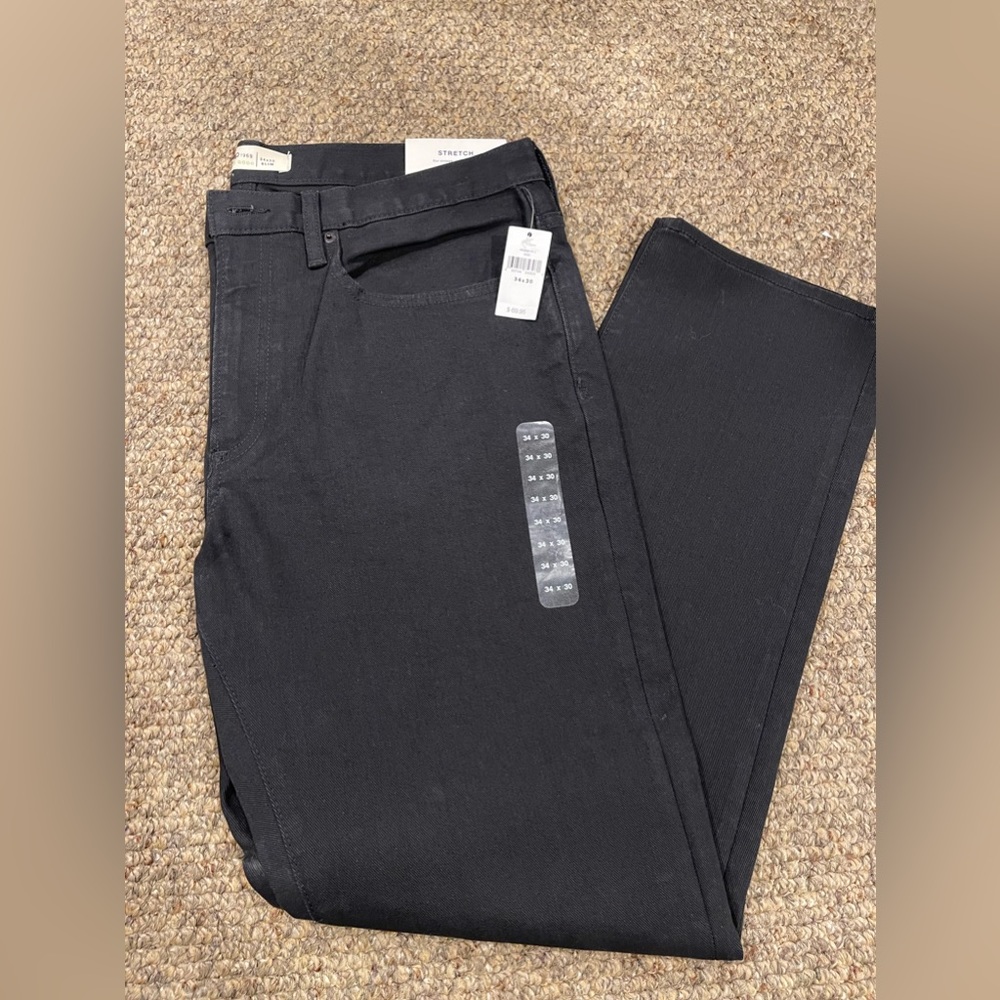 Gap 1969 Men’s Stretch Slim Black Pants